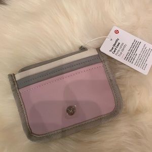 Lululemon true identity card case/ pink peony/NWT